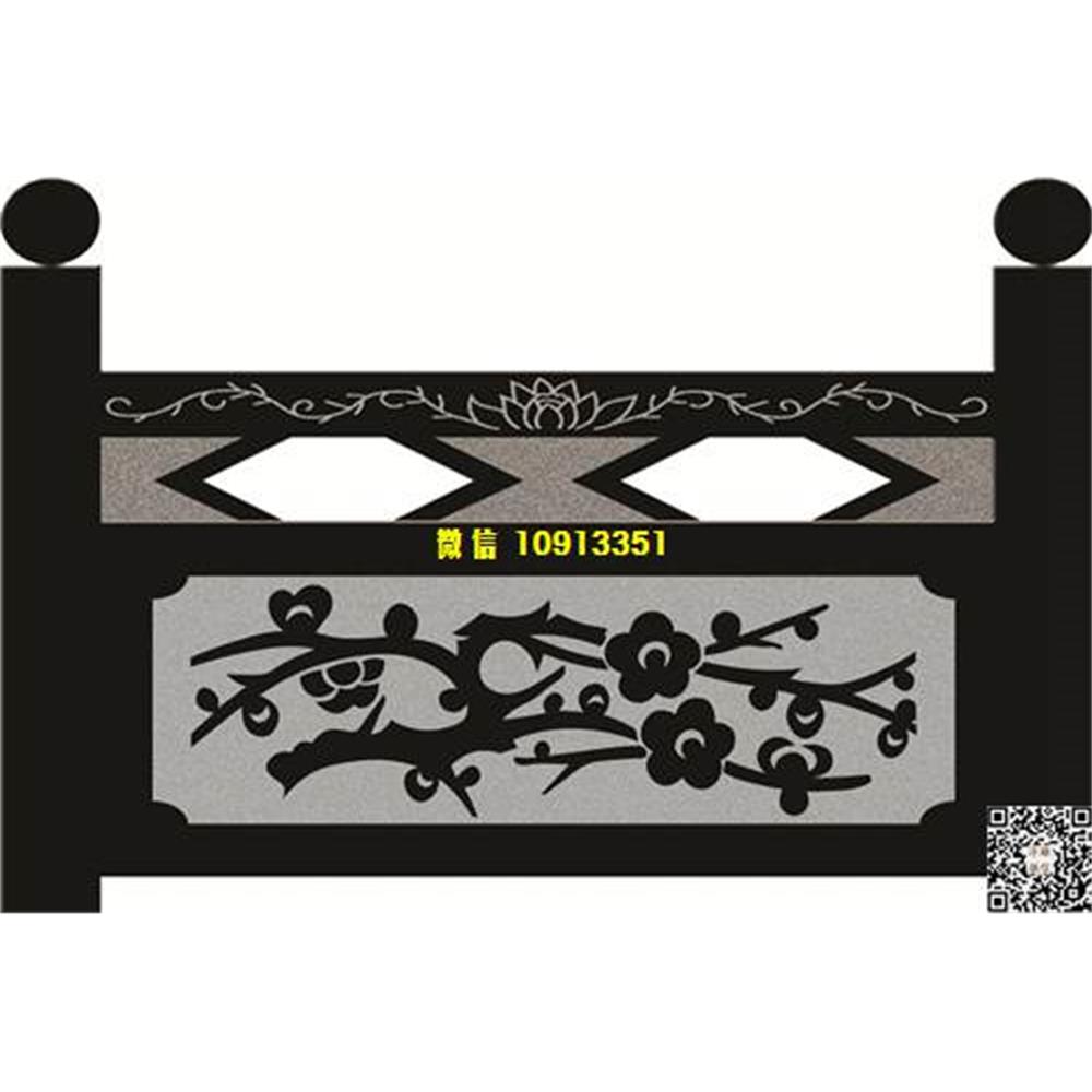 精雕图93梅花栏板精雕图线雕图线条图单线铣底图_电脑雕刻plt文泰矢量图精雕图浮雕图